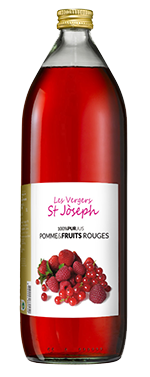 Pur jus de fruits rouges Les Vergers St Joseph
